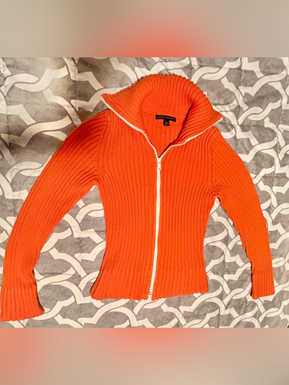 Banana Republic Full Zip Sweater Polo